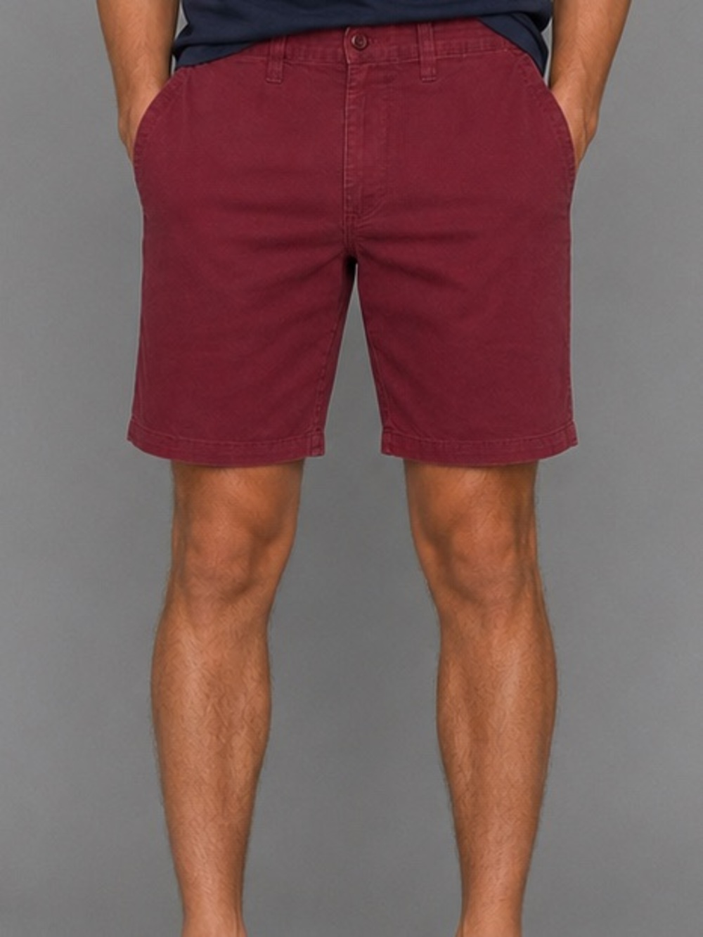 Rugby University Burgundy Chino Shorts Men’s 32W Casual Stretch